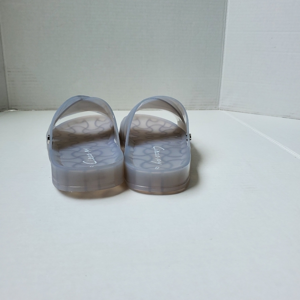 Circus by Sam Edelman White Jelly Slip On Sandals Size 8 - Picture 4 of 6